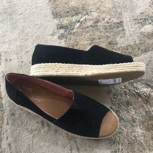 Toms Peep Toe  Espadrilles